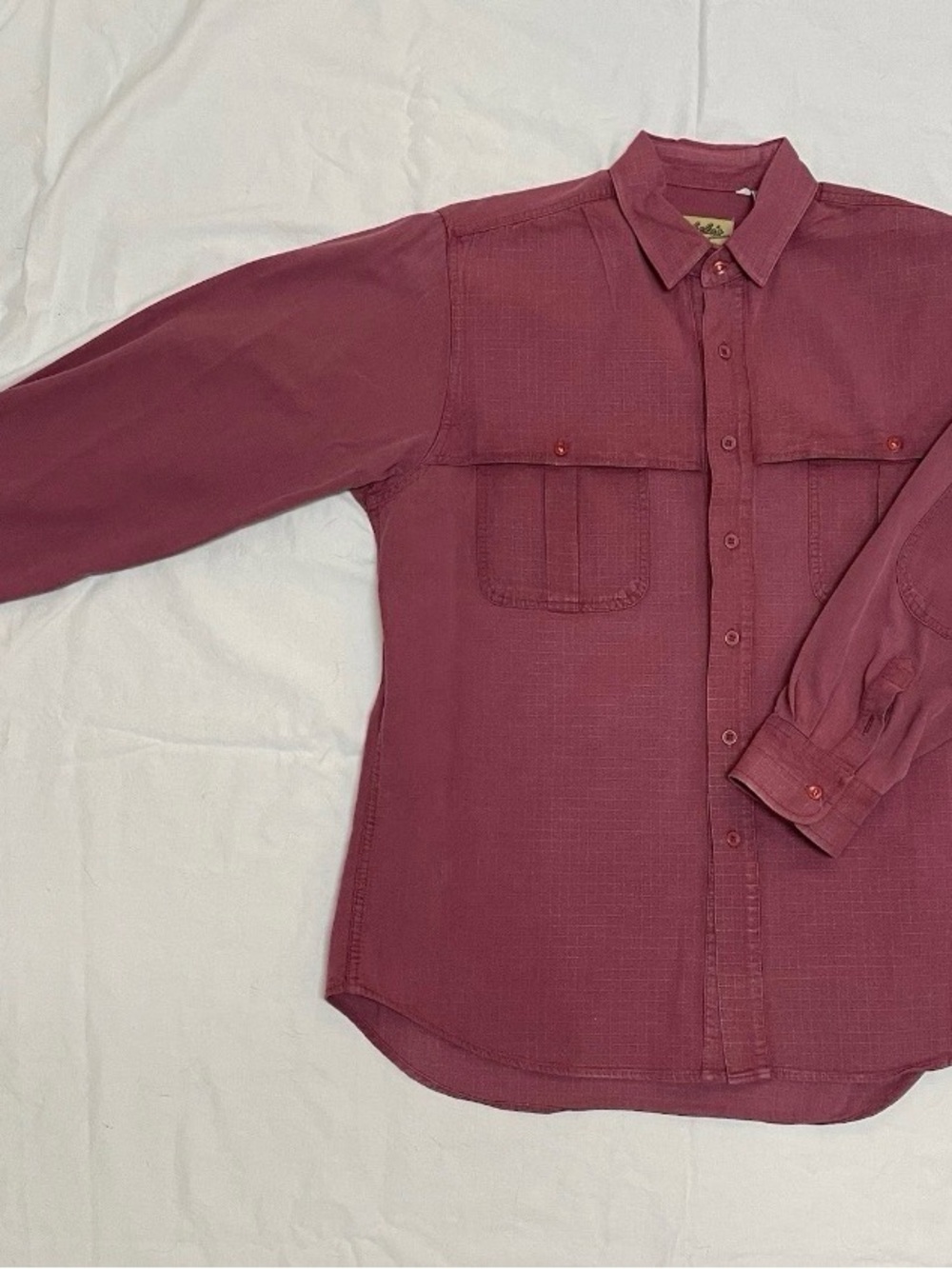 Vtg80s-90s Cabelas Shirt
Mens L SalmonPink Chamois
Outdoor Long
Sleeve*flaw*READ